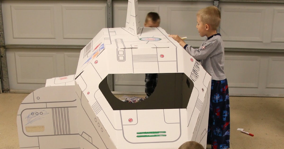 The Gardners Cardboard Spaceship